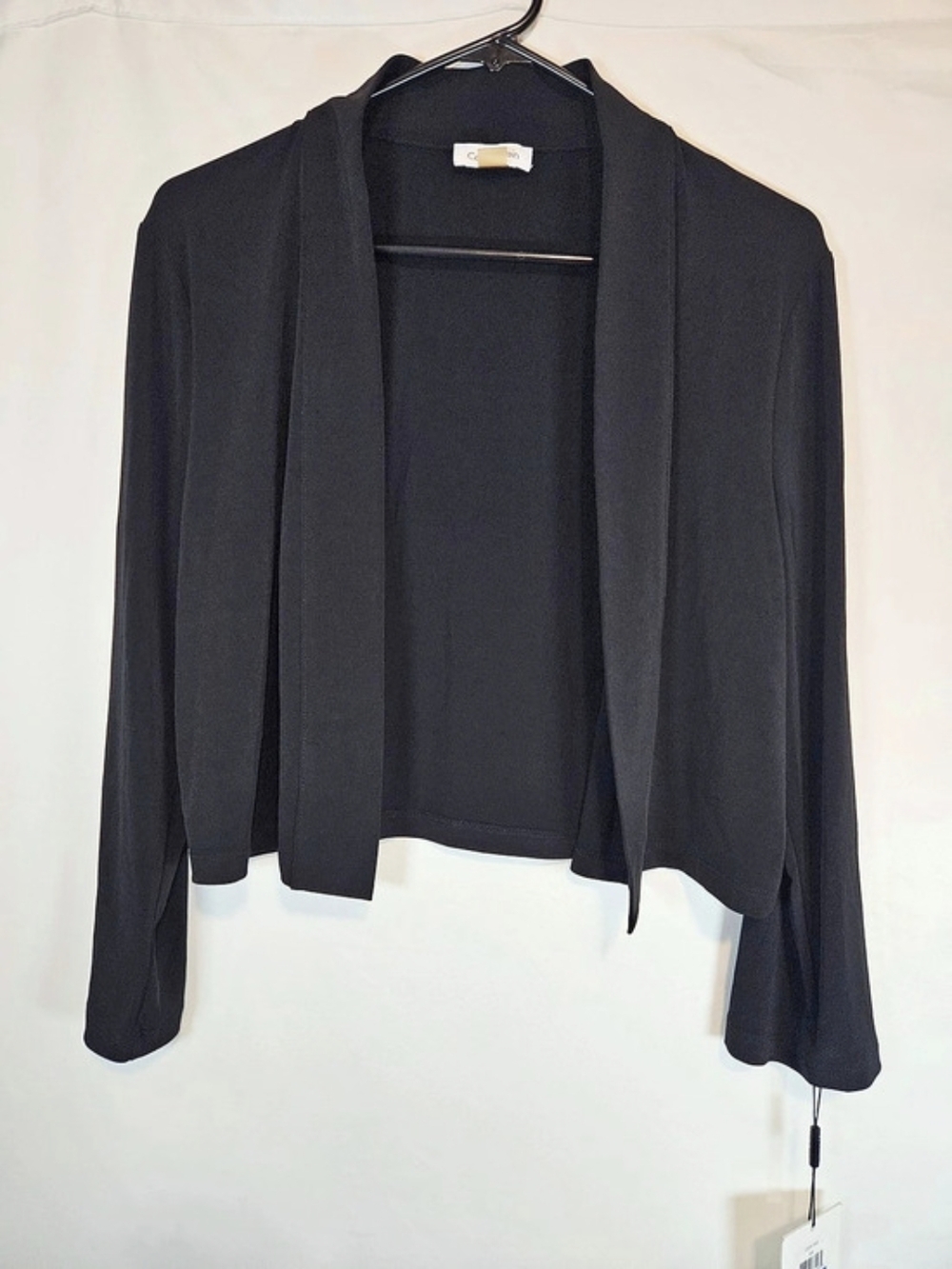 Calvin Klein Open Front Black Cardigan Size XL NWT